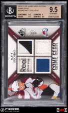 POP 1 Matt Duchene BGS 9.5: 2010-11 SP Game Used Game Gear Tag Fighting Strap /3
