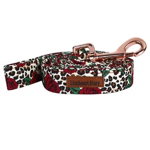 Rose Print Strong Dog Leash Durable Dog leashes with Soft Handle for Walking ... - Picture 1 of 3