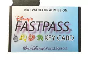 WDW Disney World Carta FastPass Key Card EPCOT Rara Ritirata 2009 - Foto 1 di 2