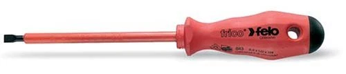 Felo 0715722117 6.5mm x 1.2mm x 6-Inch Insulated Slotted Screwdriver, 513 Series - Image 1 of 1