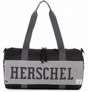 HERSCHEL SUTTON Mid-Volume Duffle Shoulder Bag - Black/Grey - NWT - Picture 1 of 6