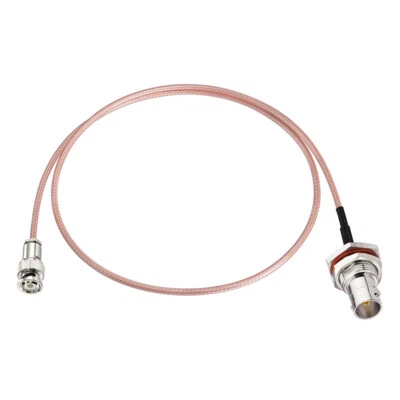 10-Pack Mini BNC Male to BNC Female Bulkhead 75Ohm RG179 HD SDI Vedio Cable 1m - Image 1 of 4