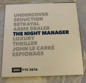 2016 THE NIGHT MANAGER FYC DVD TOM HIDDLESTON MINISERIES AMC RARE PROMO OOP - Picture 1 of 8