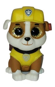 Ty Beanie Boos Mini - RUBBLE the Paw Patrol Dog Hand Painted Vinyl Figure 2" NEW - Picture 1 of 6