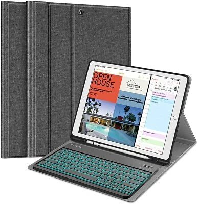 7 Color Backlit Detachable Wireless Keyboard Case for iPad Pro 12.9 1st Gen 2015 - Image 1 of 4