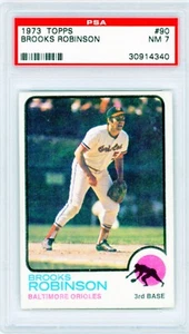 1973 Topps Brooks Robinson #90 "Mr. Hoover" Orioles PSA 7 HOF 16 Gold Gloves - Bild 1 von 2