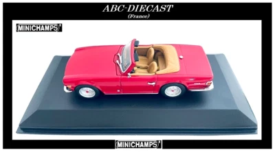 TRIUMPH TR6 Rouge Cabriolet 1968-1976 - 1:43 MINICHAMPS 430132572 - Photo 1/4