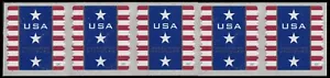 US 4157 Patriotic Banner presorted standard 10c coil strip 5 AVR MNH 2007 - Picture 1 of 1