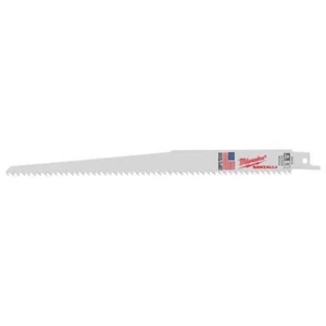 Milwaukee Sawzall 9 Zoll Bi-Metall sauberes Holz Säbelsägeblatt 6 TPI 5er-Pack - Bild 1 von 4