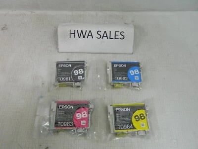 Cartuchos de tinta 4 Gen Epson 98 T098120 T098220 T098320 T098420 BCMY OEM SIN CAJAS Foto 1 de 4