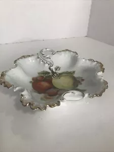 Rosenthal Monbijou blattförmige Schüssel mit Mitterteich Obstgartendekoration 8,5" - Bild 1 von 10