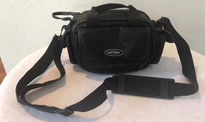 OPTEX Kameratasche schwarz veganes Leder verstellbarer Umhängegurt Taschen - Bild 1 von 6