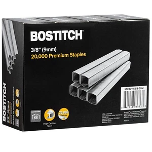 Bostitch B8 Staples 3/8 Inch PowerCrown Staples - Pack of 20,000 Staples - Picture 1 of 8
