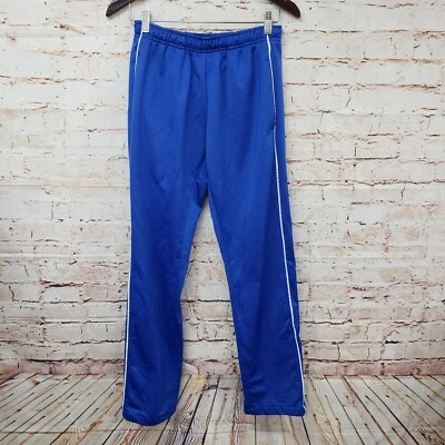 Soffe женщин спортивные штаны Sz M синий белый эластичный пояс молнии ноги - Изображение 1 из 4