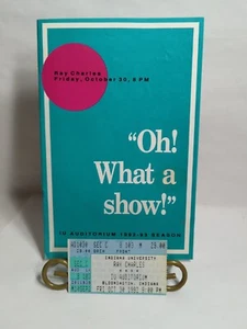Vintage 30.10.1992 Ray Charles Ticket Stub und Programmbuch - Bild 1 von 4