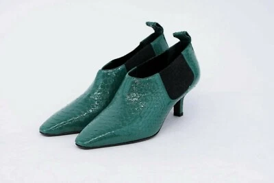 Botín Chelsea Brunello Cucinelli 100 % cuero pitón con cuentas 37/7 EE. UU. A191 NUEVO SIN CAJA $2495 Foto 1 de 4