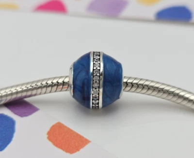 Auténtico Pandora Plata Órbita Cielo Nocturno Dije Foto 1 de 4