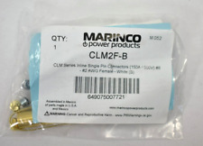 Marinco CLM Series Inline Single Pin Connectors #8-#2 AwG Female White CLM2F-B