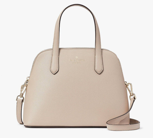 Nuova Borsa Kate Spade Schuyler Cupola Media Saffiano Beige Caldo