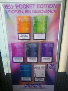 WERBUNG  PALL MALL  ZIGARETTEN REKLAME-POCKET EDITION-7 FARBEN-SAMMLER / RAUCHER - Bild 1 von 5