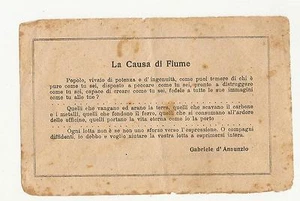Foglietto La Causa di Fiume “ Popolo…” - Foto 1 di 1