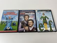 Will Ferrell 3 DVD Lot Kicking & Screaming, Elf, Step Brothers