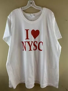 I Love NYSC Women’s Short Sleeve T-Shirt, Size 4X “ I ❤️ NYSC”. Fast Shipping! - Picture 1 of 6