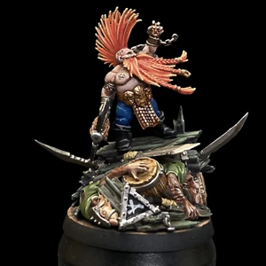Warhammer Age of Sigmar Gotrek Gurnisson Fyreslayers modelo miniatura pintado profesional - Imagen 1 de 5
