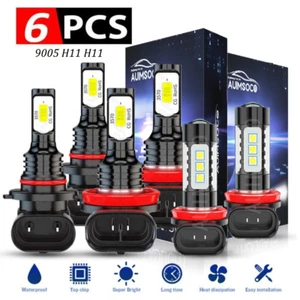 For Honda Pilot EXL Sport Utility 4-Door 3.5L 07-11 LED Headlight Fog Beam Bulbs - Foto 1 di 16