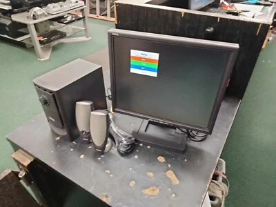 Dell E171FPB LCD Monitor 17" w/ Dell A425 Zylux Multimedia Computer Speakers - Image 1 of 4