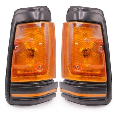 Set Black Turn Signal Marker Corner Light For Nissan Datsun 720 Sd23 D23 1983 86 - Image 1 of 4