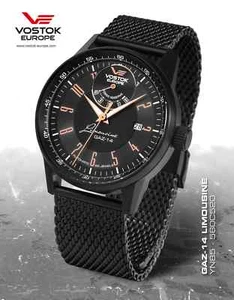 Vostok Europe Gaz-14 Automatic Power Reserve YN85-560C520-B New!! - Picture 1 of 2