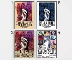 Taylor-Swift The Eras Tour On Oct 25-26-27 2024 New Orleans LA Unframe Poster - Picture 1 of 1