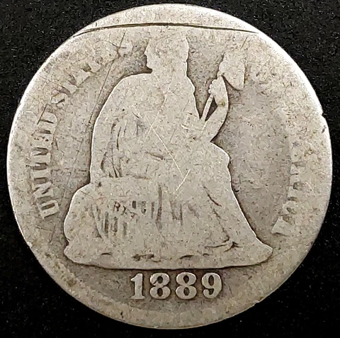 1889 Seated Liberty Dime! Cover
