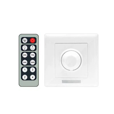 DC5-12V Infrared 12 Key Knob PWM Triac LED Dimmer Remote Controller Switch LED - Image 1 of 4