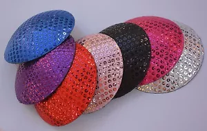 Sequin Circle Round Womens Millinery Supply Hat Fascinator Headpieces Base B044 - Picture 1 of 15