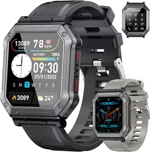 Sport Bluetooth Smartwatch Armband Blutdruck Herren Damen Fitness Tracker Uhr - Bild 1 von 18