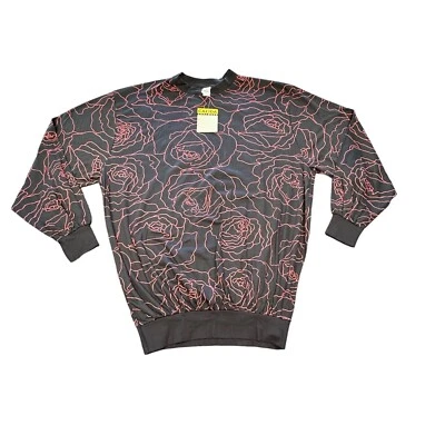 Sudadera Floral Calida Para Hombres Azul Marino y Rojo 100% Algodón Talla Pequeña NUEVAS ETIQUETAS Foto 1 de 4