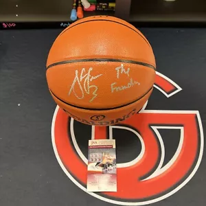 Steve Francis Signed Spalding Game Basketball The Franchise Inscription JSA - Picture 1 of 5