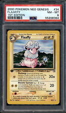 PSA 8 2000 POKEMON NEO GENESIS 1ST EDITION 34 FLAAFFY