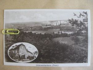 Antigua postal litográfica Unterwellenborn Turingia saalfeld rudolstadt maxhütte - Imagen 1 de 2