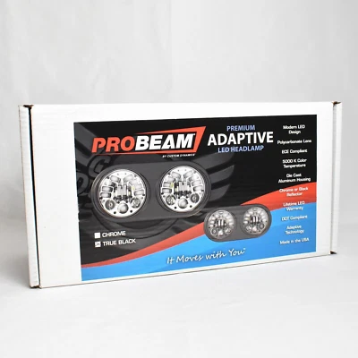 CUSTOM DYNAMICS, ProBEAM, Conjunto de Faros LED Adaptativos, Negro, (2001-2134) Foto 1 de 4
