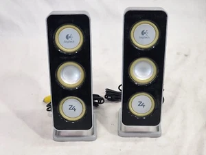 Logitech Z4 Computer Soundsystem nur Satellitenlautsprecher - links und rechts - Bild 1 von 9
