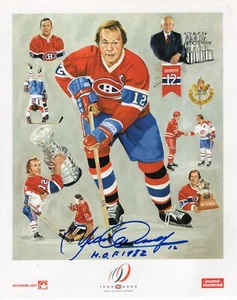 Yvan Cournoyer Montreal Canadiens 100th Anniversary handsigniertes 8x10 Foto selten! - Bild 1 von 1