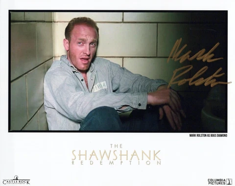 MARK ROLSTON signed Autograph 20x25 cm Photo "Shawshank Redemption" Cover