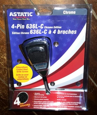 Astatic 4-Pin 636L-C Chrome Edition Polyurethane Coated Steel Grille Screen! - Image 1 of 2