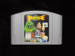 N64 Nintendo 64 Rampage World Tour - (2001) Authentic - Game Only - Picture 1 of 7