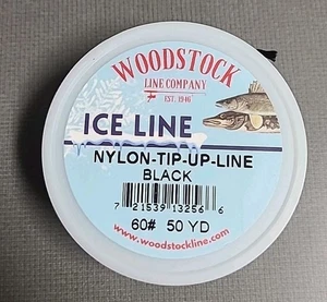 Woodstock Nylon Tip-Up Line Black 60lb 50 Yards FREE SHIPPING - Picture 1 of 2