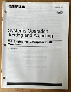 CATERPILLAR Systems Operation Testing & Adjusting C-9 Engine Manual SENR9501-07 - Picture 1 of 5
