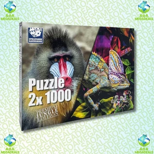 Puzzle SET Spielefabrik Ravensburg Jungle Tiere 2× 1000 Teile Premium Edition🔝 - Bild 1 von 4